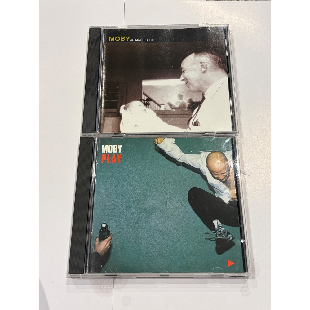 Moby CD Lot Play and Animal Rights Electronic Rock 2 Disc Set Porcelain Honey